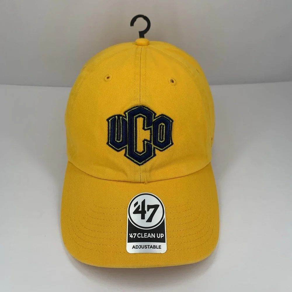 UCO Hat University Central Oklahoma '47 Gold Adjustable Strap Baseball Cap NEW